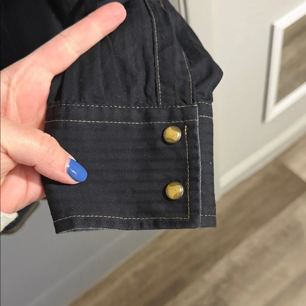 Wrangler Black Western Snap Shirt - Picture 4 of 5